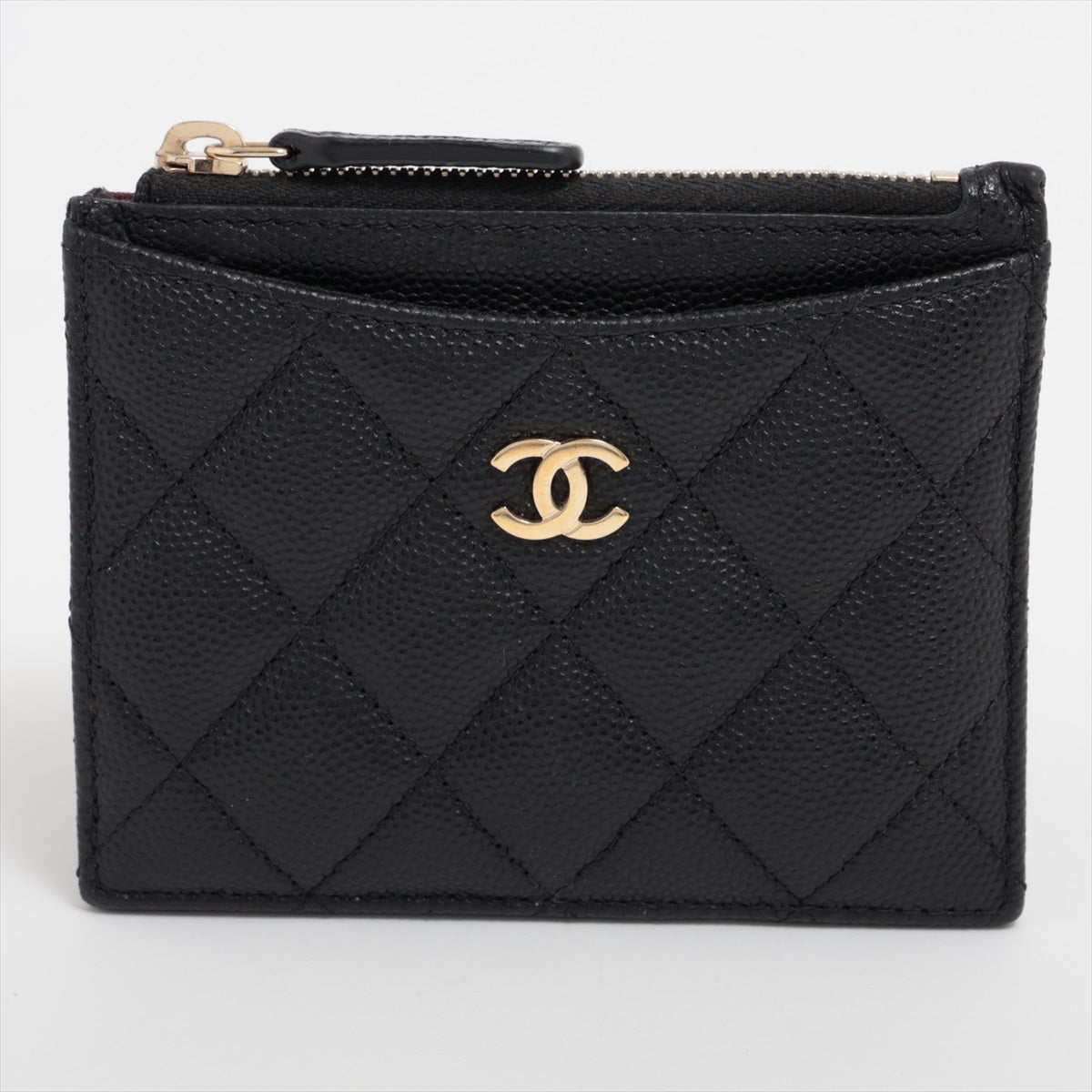 Chanel Matrasse Caviar S Coin Case Black G  29th