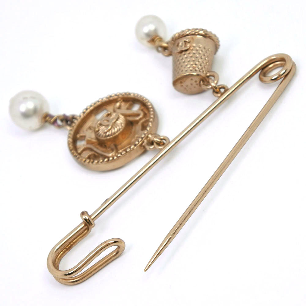 【Suale  OFF】Chanel CHANEL Brooch Coco G    Pearl  18.4g  【Supersale】Chanel CHANEL Brochure   and Purchase