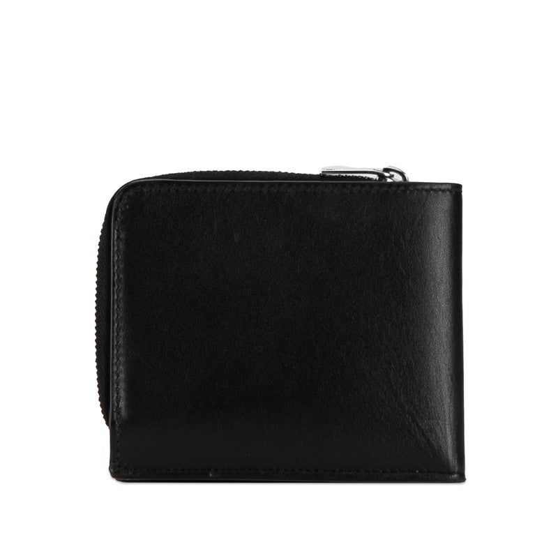 Saint Laurent East Waist  Wallet L- Two Fold Wallet Compact Wallet 556268 Black Leather Mens Saint Laurent