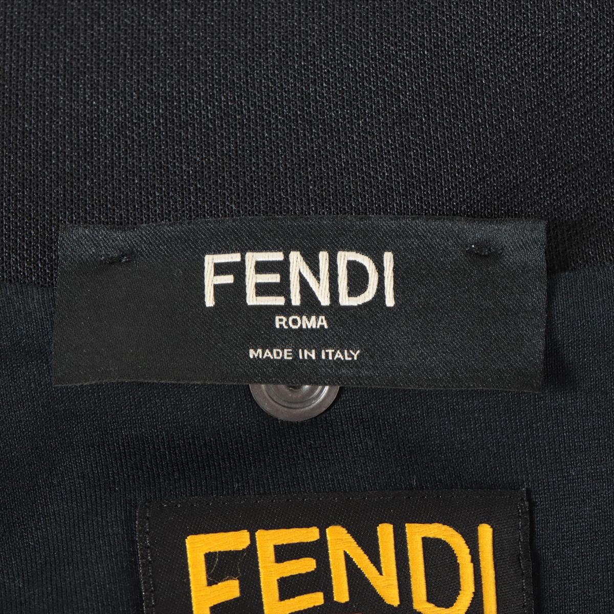 Fendi Zucca 20 Years Cotton x Polyester Parker L  Black FAF583 Zip-up