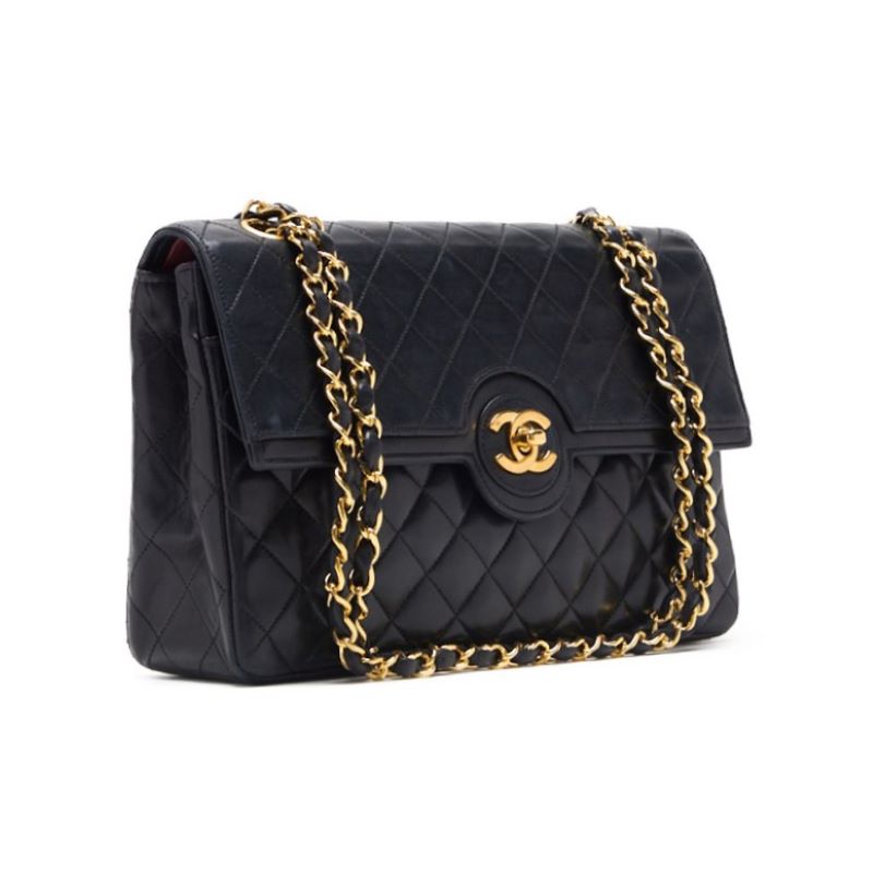 Chanel Matrasse  Flap Turnlock Chain Shoulder  Black   Shoulder Bag Ladies Shoulder Bag Hybrid 【 Ship】 Ladies Shoulder Bag Ladies Shoulder Bag