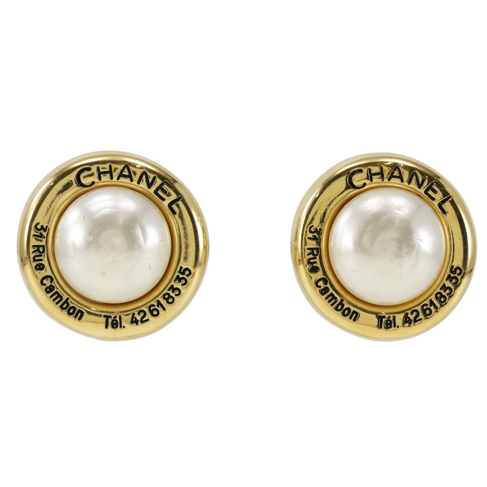 Chanel Chanel Earring G    Pearl  44.3g   Earring    & Buy