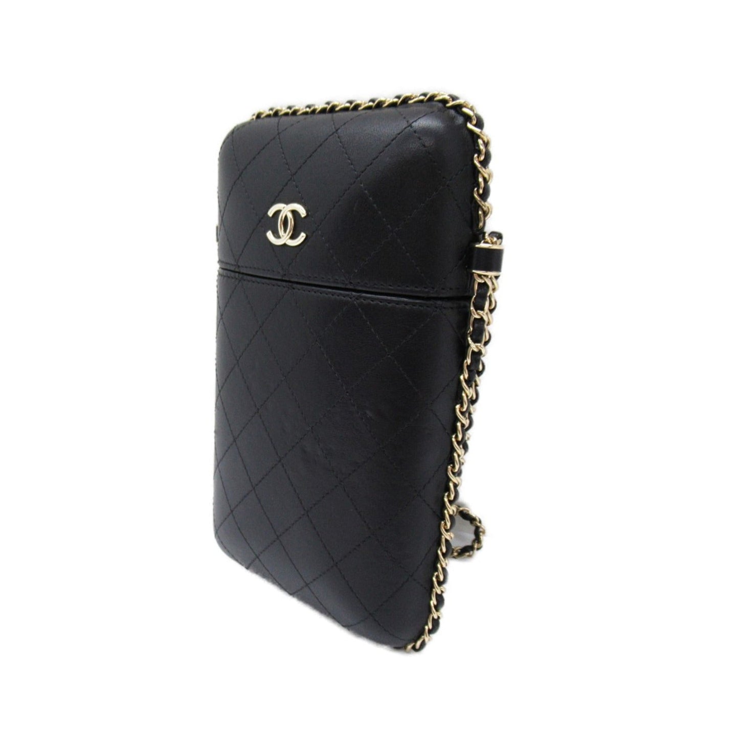 CHANEL Chain Pochette Chain Bag Chain Bag Ramble S  Black Box