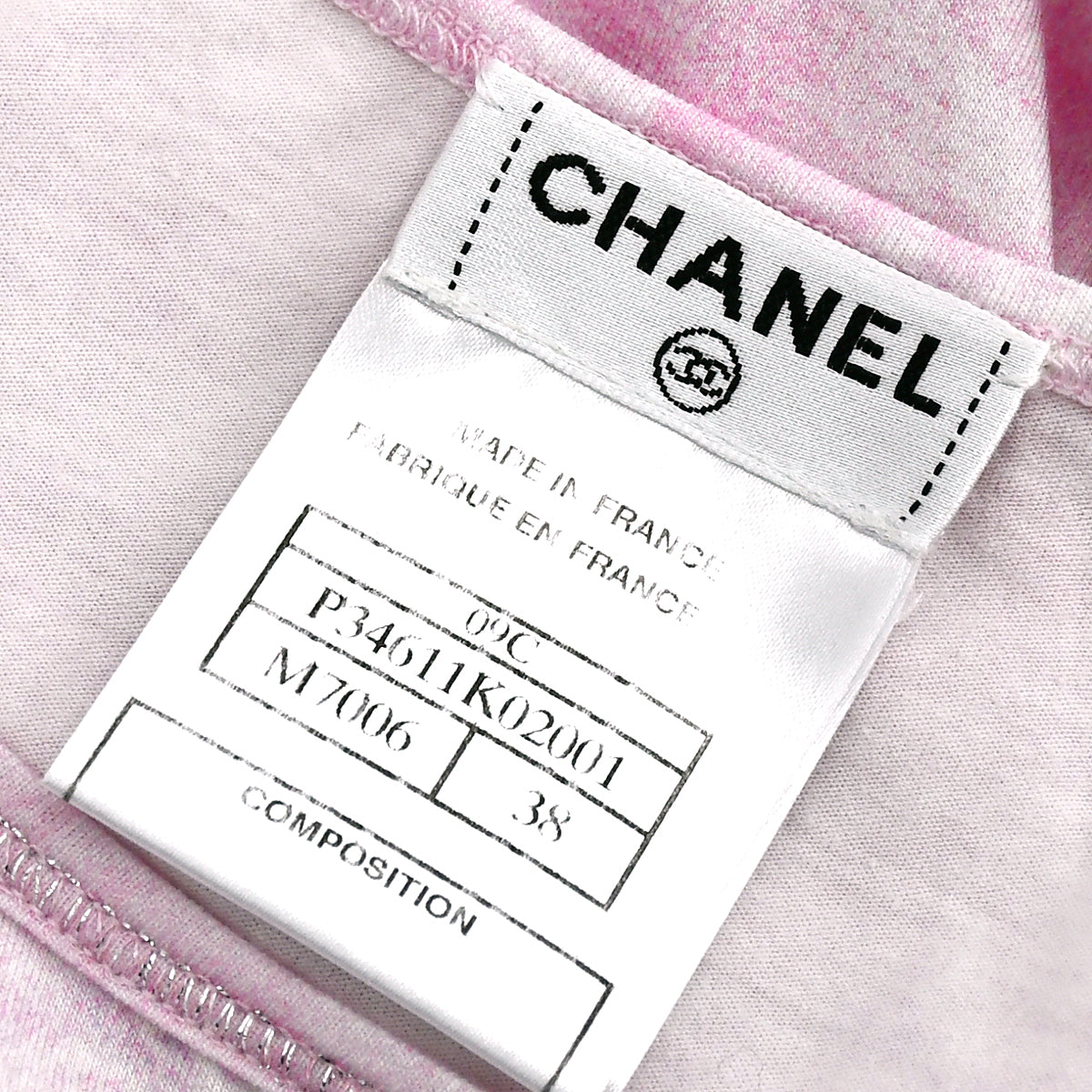 Chanel T-shirt Pink 09C #38