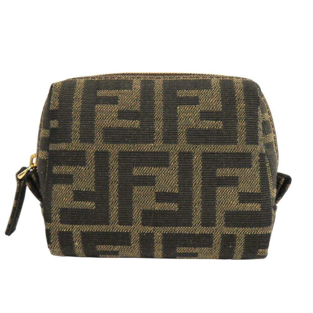 Fendi XS FF Motif 8N0179AKBIF0XEC  Pouch Brown G Gold  Small  Beauty