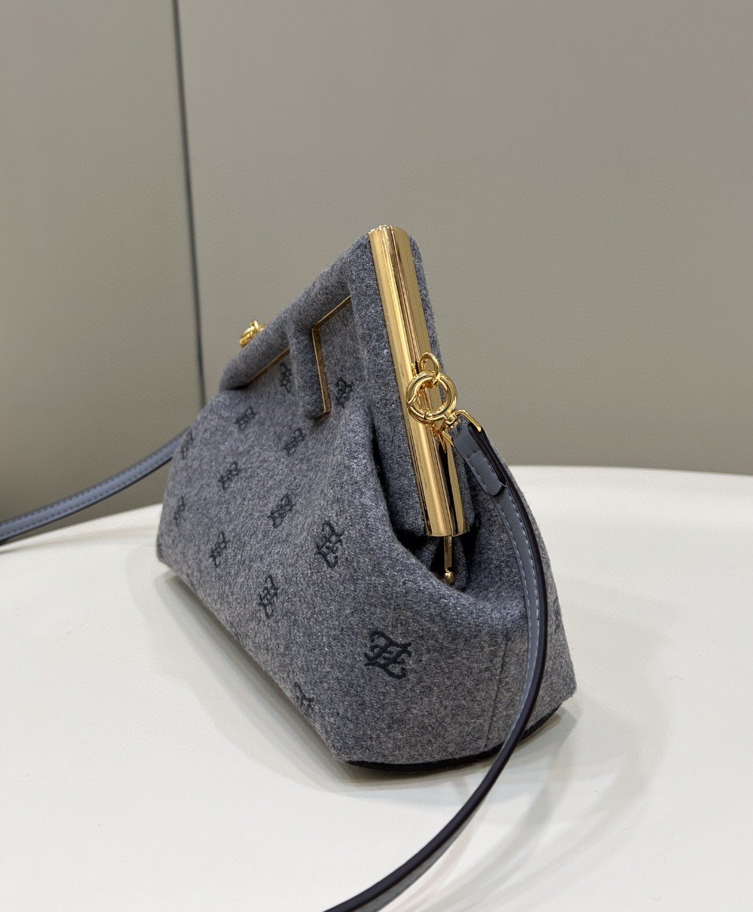 Fendi Fendirst Small Blue Bag For Woman 26cm/10in