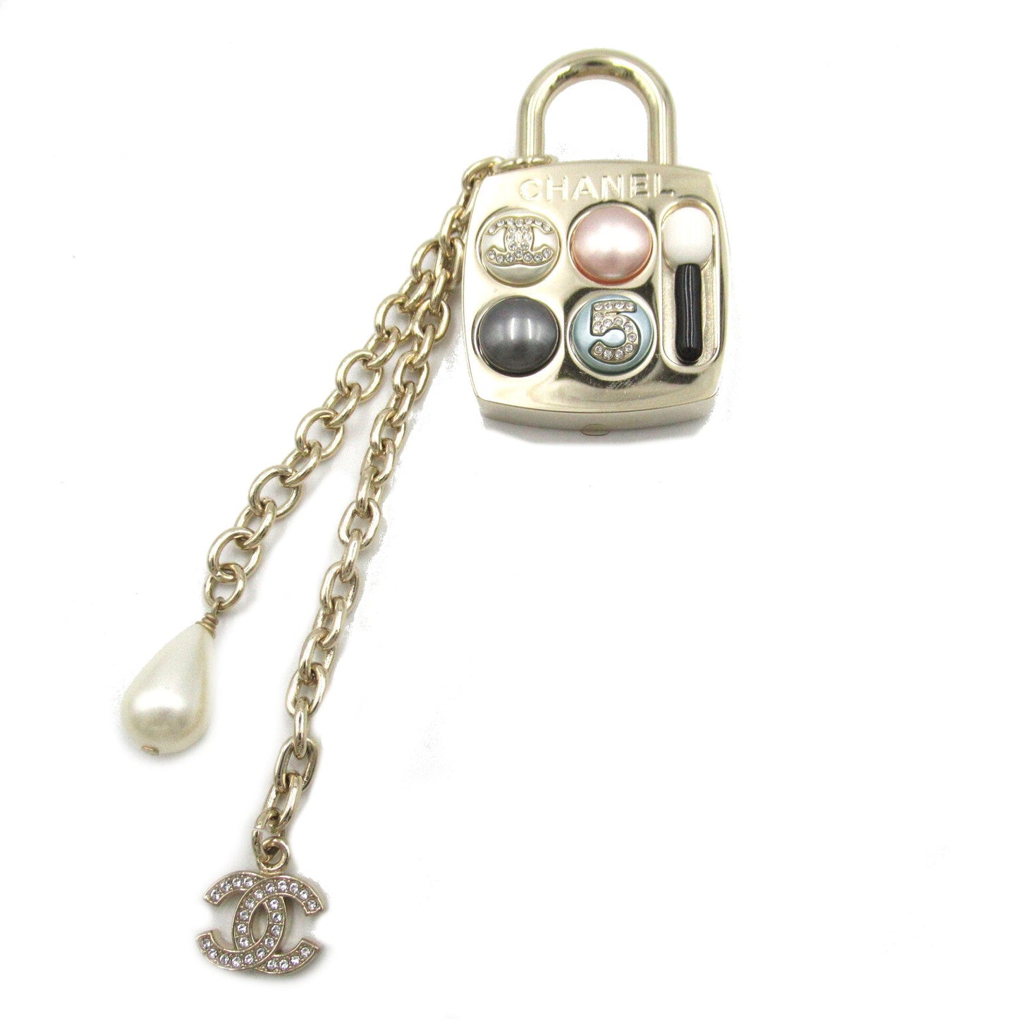 CHANEL Brooch Brochure Accessories Metal/ Pearl  G  BRANDOFF