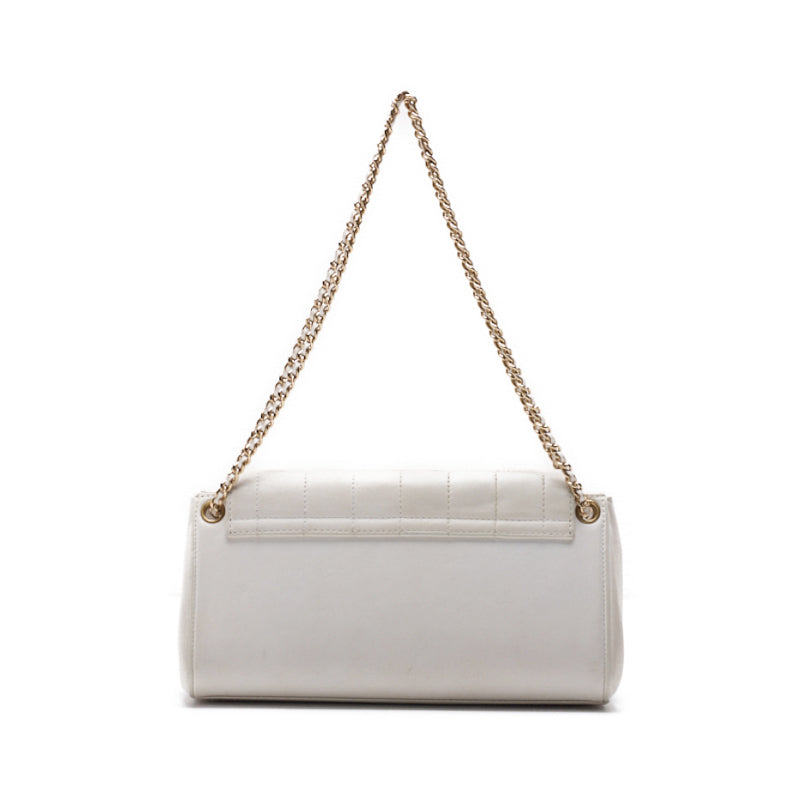 CHANEL Chocolate Bar 2.55 Lock Chain Shoulder  White (Gen Gold ) Shoulder Bag Mini Shoulder Bag  Bag Hybrid 【 Ship】 Himalan Online