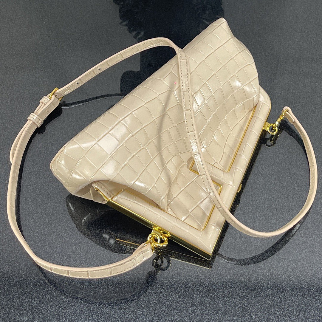 Fendi Fendirst Small White Crocodile Bag For Woman 26cm/10in