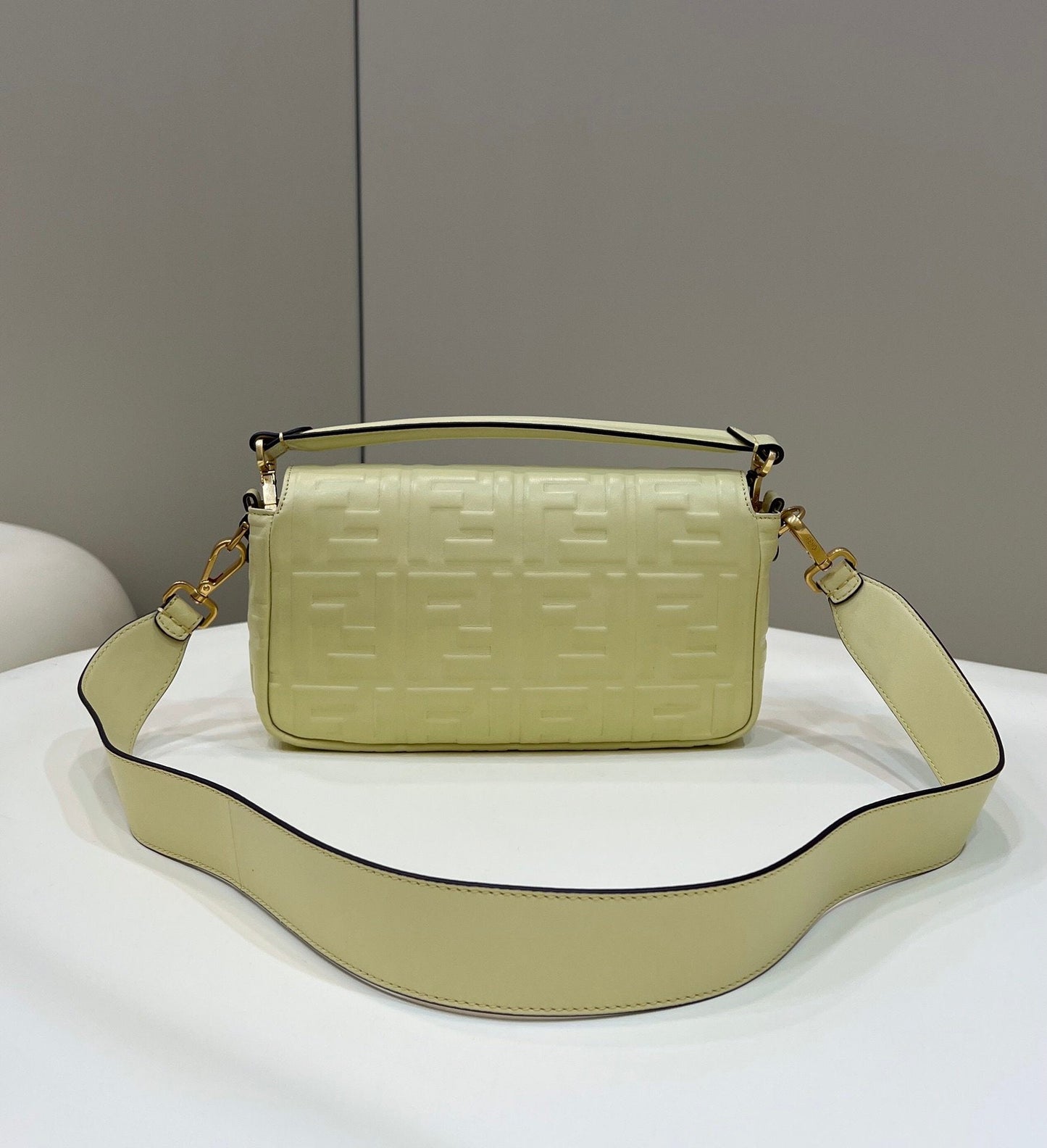 Fendi Baguette Khaki Crossbody Bags