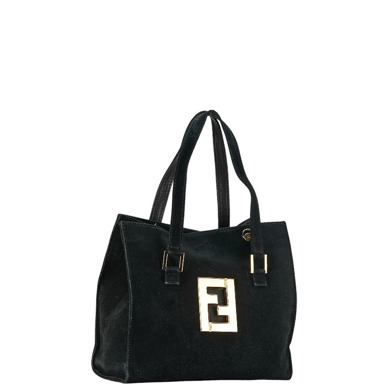 Fendi FF Logo Tote Bag Shoulder Bag 2WAY Black   Fendi