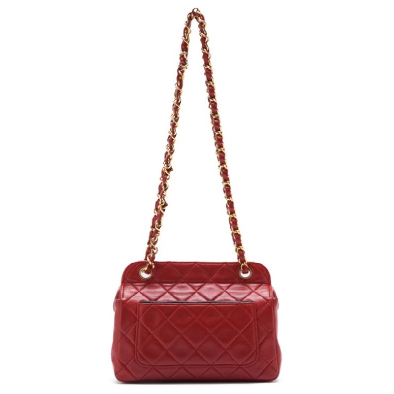 CHANEL 【CHANEL】 Mini Traverse Roundflip Chain Shoulder  Red  Shoulder Bag Miniature Shoulder Bag  Bag Hybrid 【 Delivery】  Yabok Online