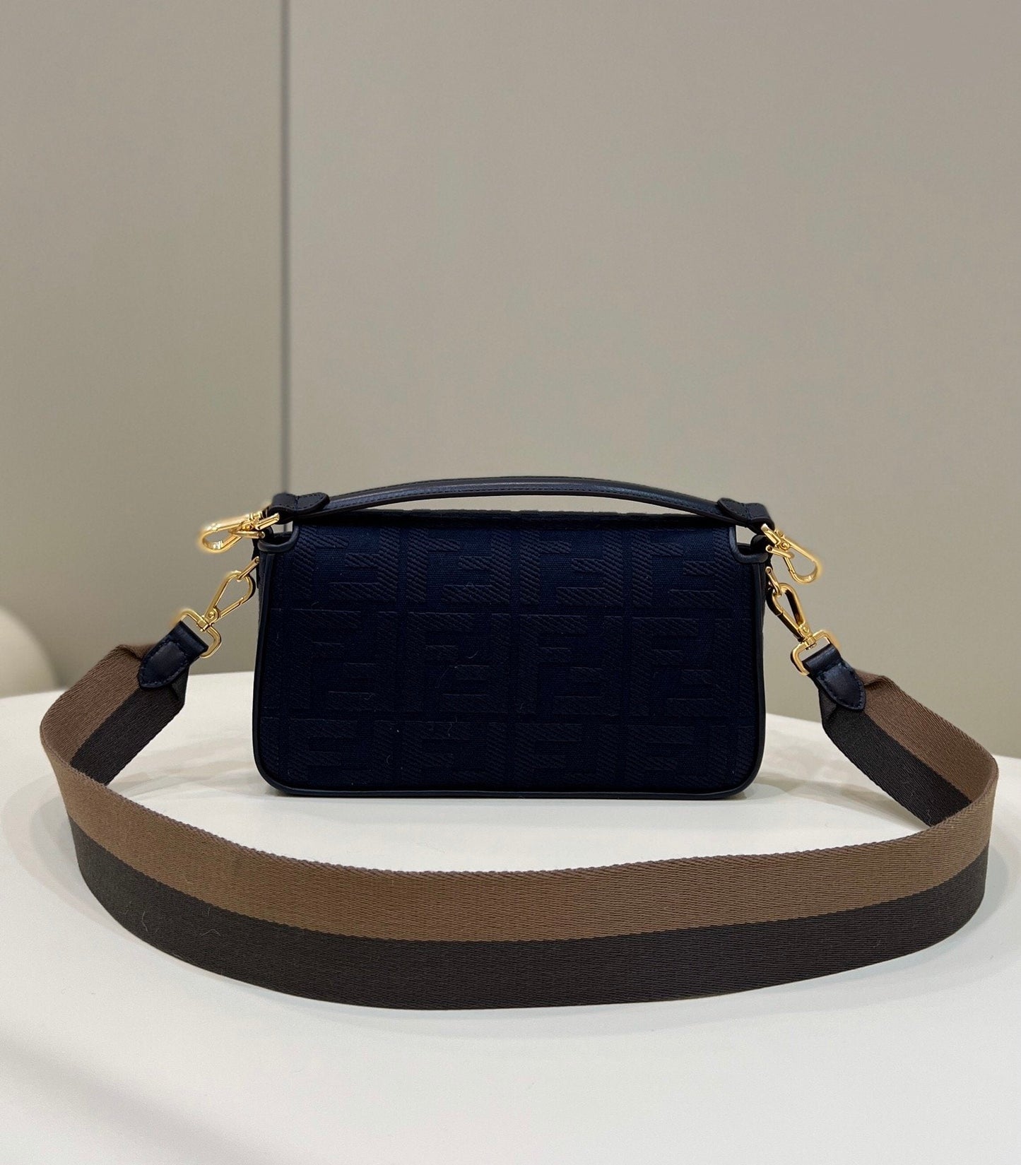 Fendi Baguette Dark Blue  Crossbody Bags