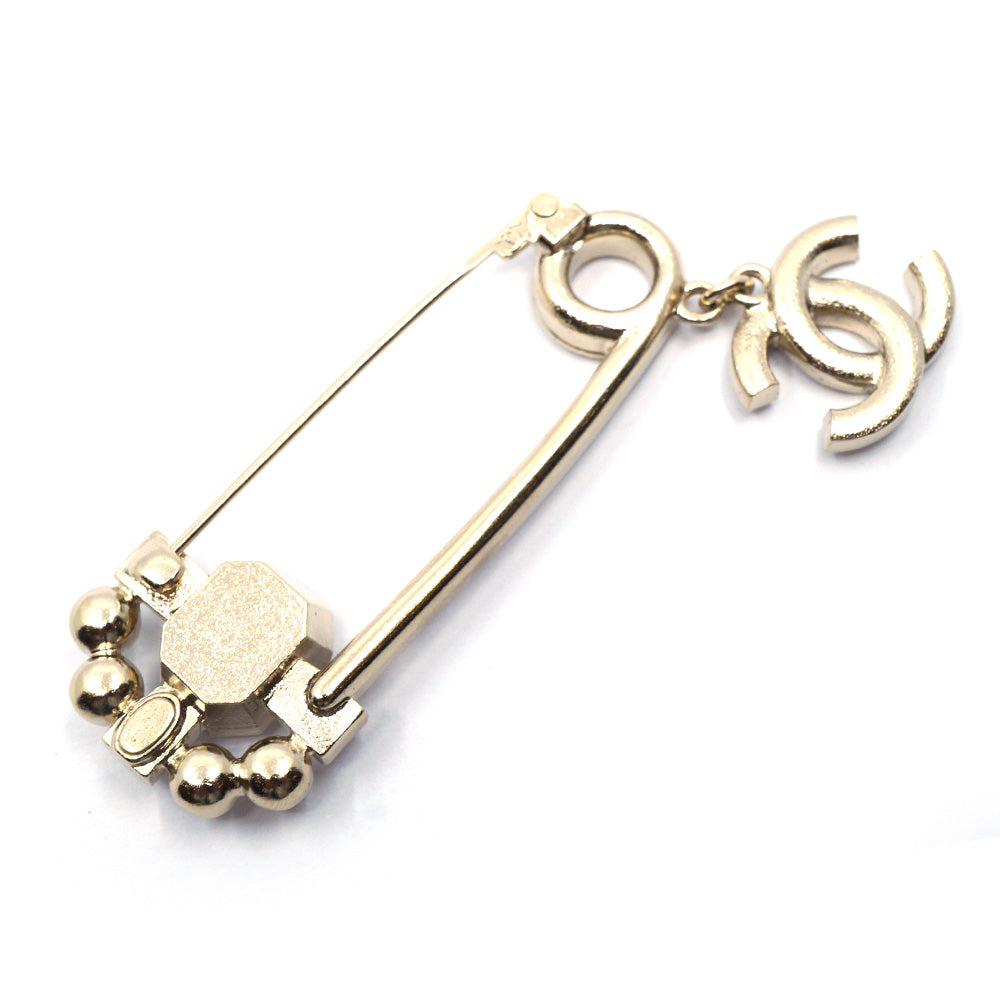 Chanel Pin Brooch Coco Line Stone C22B Accessoires Small  G AB9344