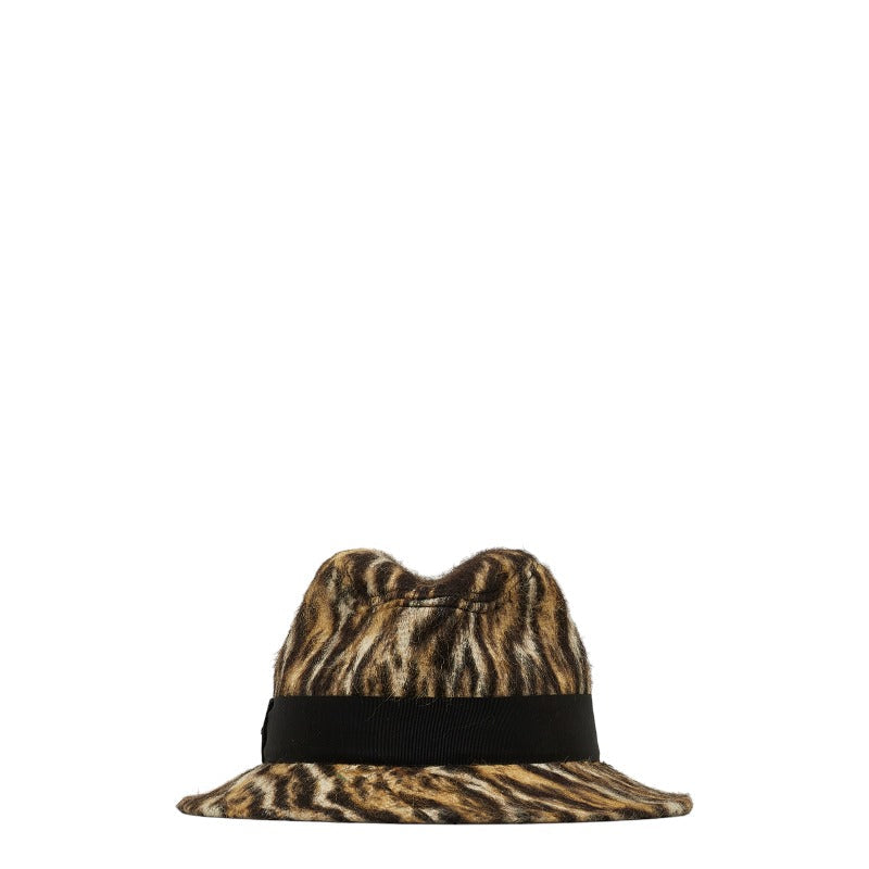 Saint Laurent Top Hat in Wool Beige Ladies