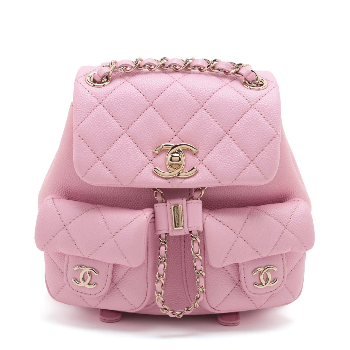 Chanel Matrasse Caviar S Chain Rucks Pink G  AS3787