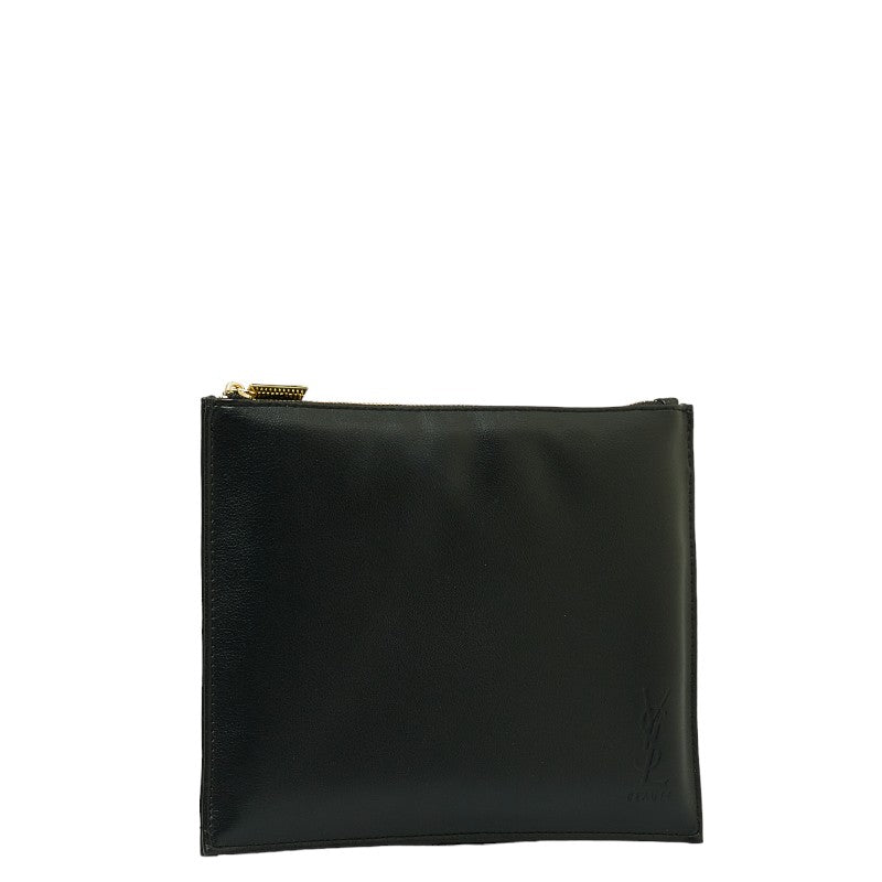 Sun Laurent Pouch Black Leather  Saint Laurent