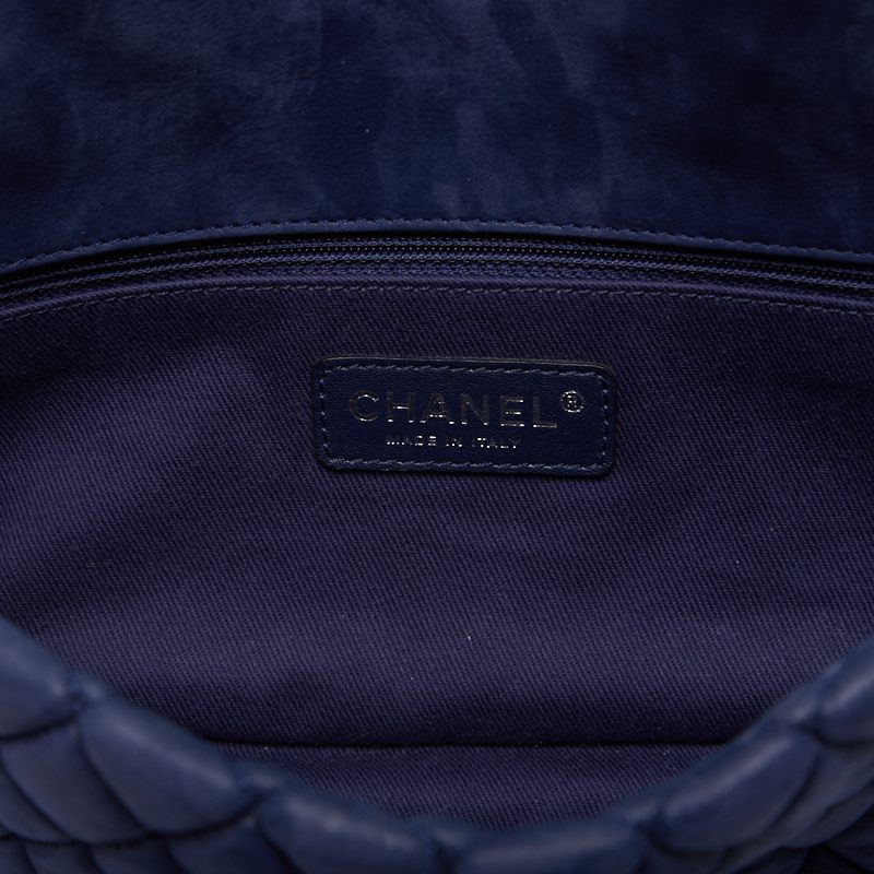 Chanel Matrasse Single Flap Chain Shooter Spacle Leather Navy (Silver G ) Shooter Bag   Ship Free Shipping] Navy Yamamoto Online