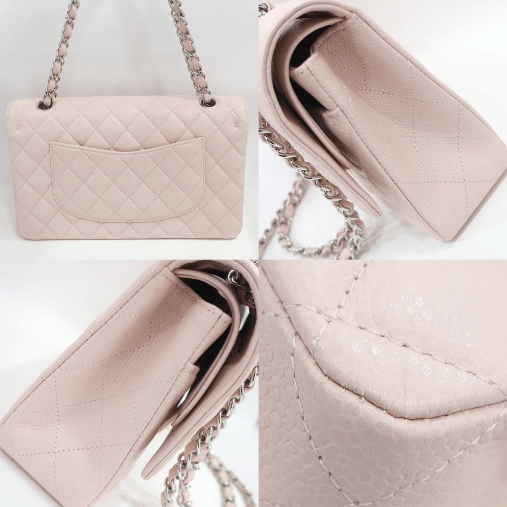 Chanel Bag Matrasse 25 A01112 Chain Shoulder CC Mark W Flap Caviar S Pink/SV G   Women 19th/8-digit   Card  Bag