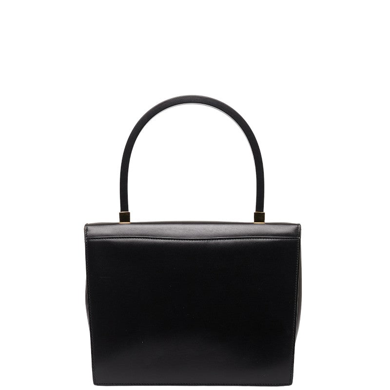 Gucci 96 Turn-Lock Kelly Handbag 000 46 0096 Black Leather  Gucci