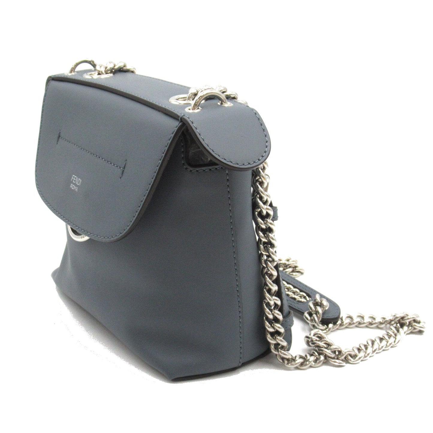 Fendi Fendi  Mini 2w Shoulder Bag  Grey Blue 8BZ041