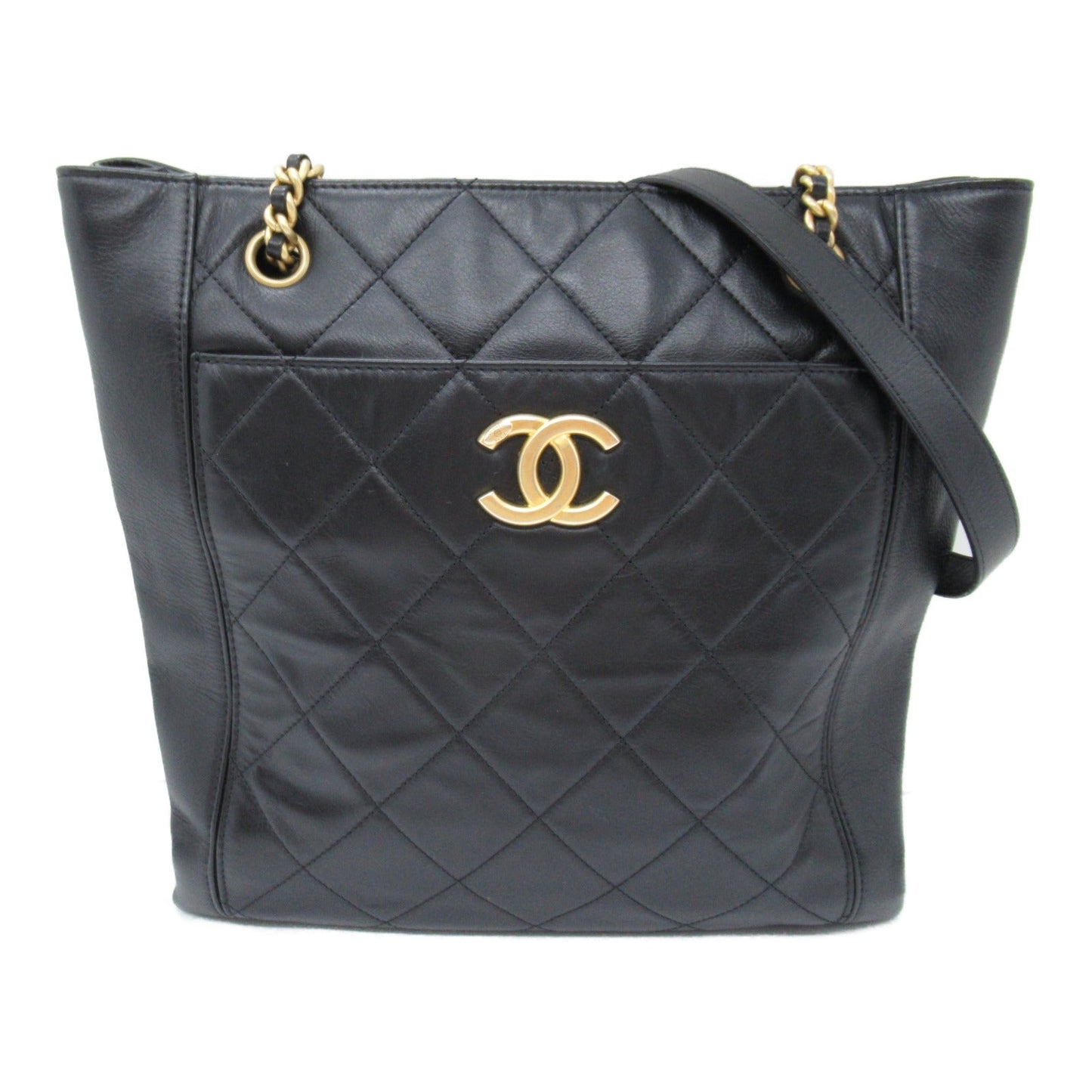 Chanel Sheldart Matrasse Sheldart Shoulder Bag   Black Box