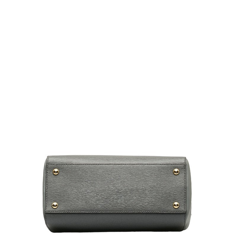 FENDI FENDI 8BH253 Handbags Leather Gray