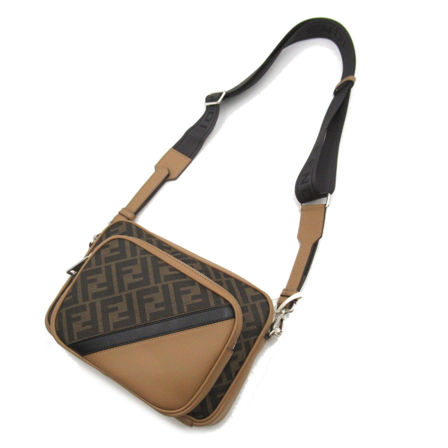 Fendi Fendi Shoulder Bag Shoulder Bag PVC Coated Canvas Leather  Brown 7VA607ALKAF1IKC