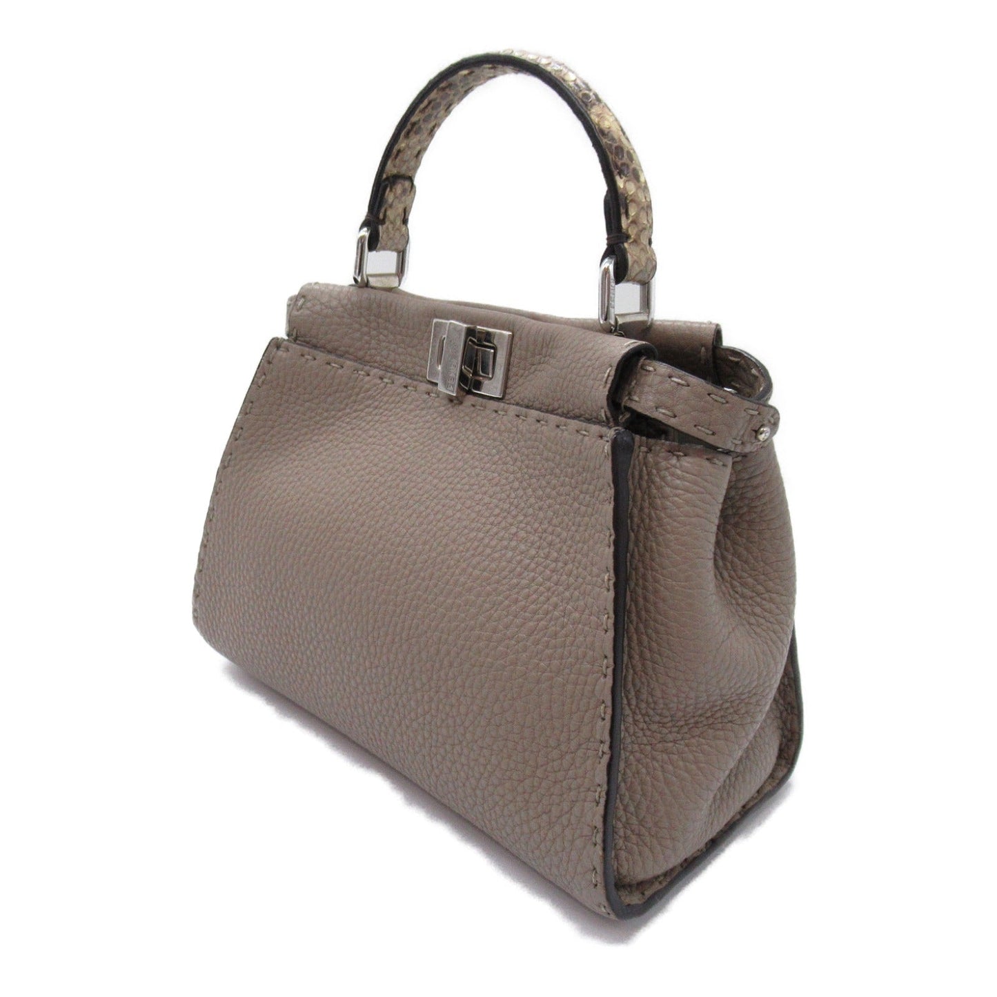 Fendi Fendi Peak Booth Mall 2w Shoulder Bag 2way Shoulder Bag Leather Pearson  Grey Grey 8BN244