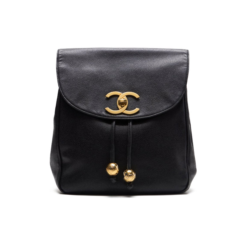 CHANEL 【CHANEL】 DECACOCO Turn-Lock  S Black   Bag Chainsaw Ladies Chainsaw Hybrid 【 Ship】 Dutch Shark Online