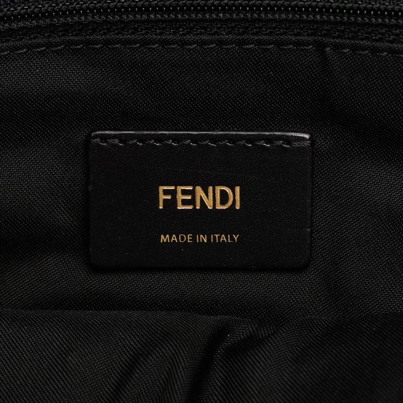 Fendi Monster Baggy Body Bag 7VZ033 Black Leather Nylon  Fendi