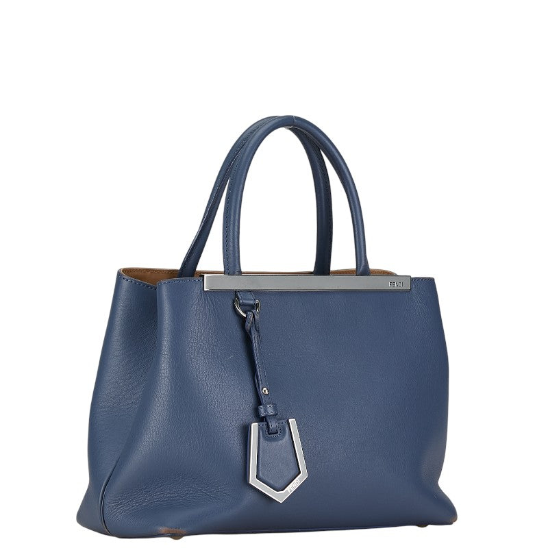 Fendi Puttur Juice Handbag 2WAY Blue Leather  Fendi