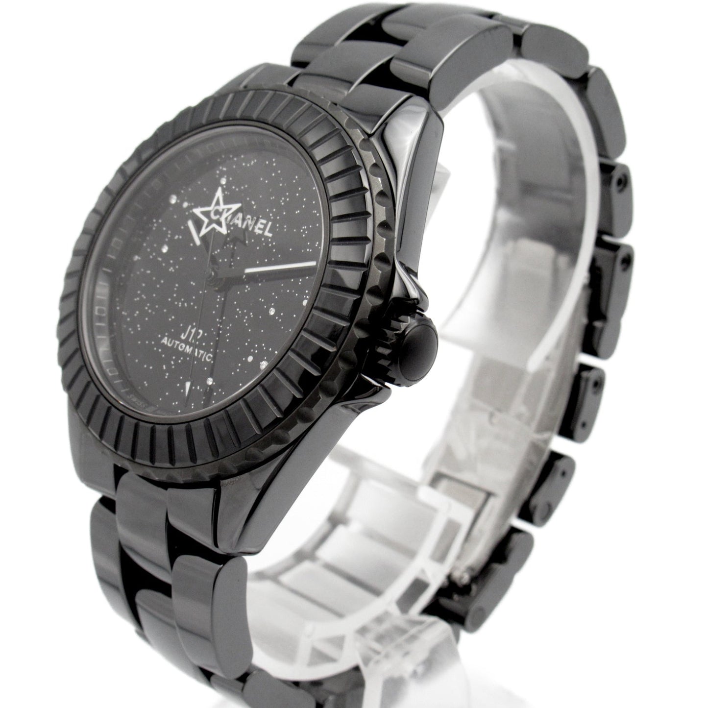 Chanel J12 Interstellar Watch Ceramic  Black H7989