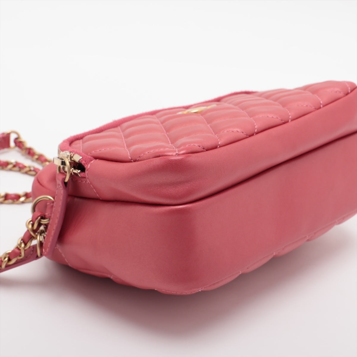 Chanel Lambskin  Chain Shoulder Bag Pink G  29th