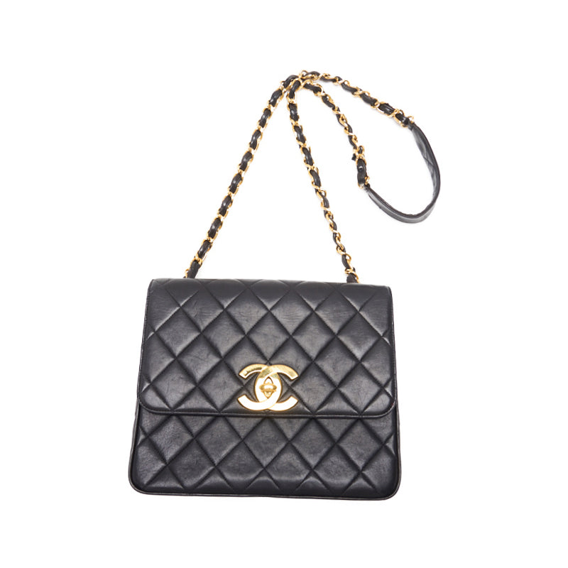 Chanel Matrasse Decacoco Square Chain Shoulder  Black  Shoulder Bag Mini Shoulder Bag  Bag Hybrid 【 Ship】 Acoustic Online