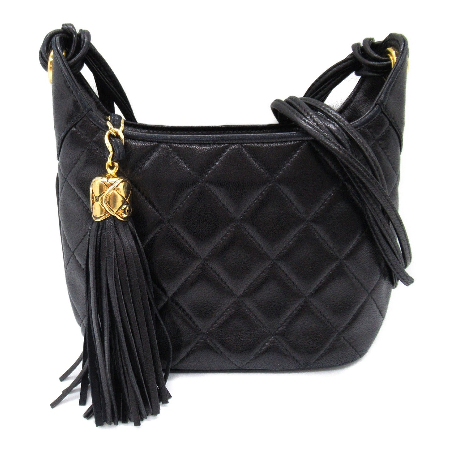 Chanel Chanel Shoulder Bag  Fringes Shoulder Bag   Black