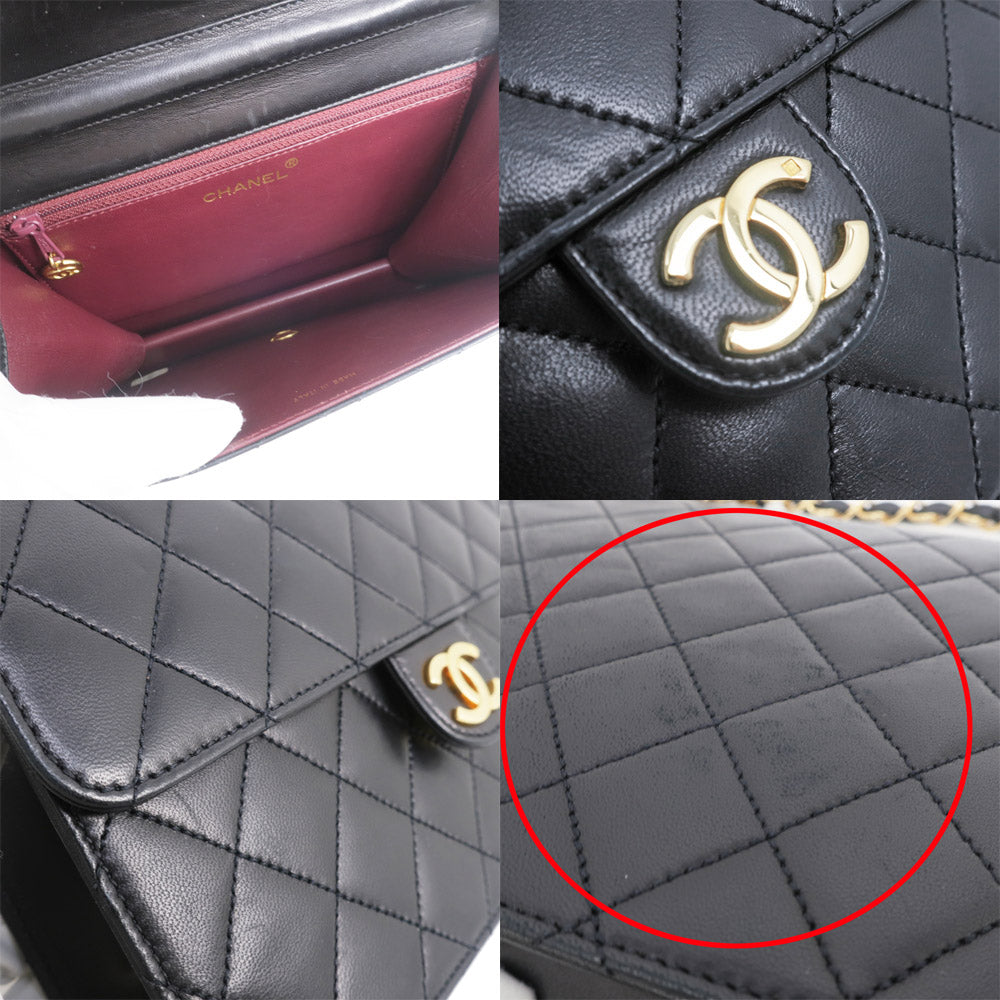 Chanel Single Flap Chain Shoulder Bag A03569 Black