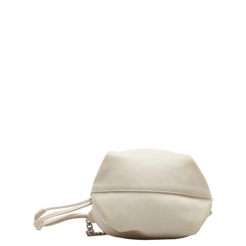 Saint Laurent Teddy Small  Chain Shoulder Bag 583328 Ivory White Leather  Saint Laurent