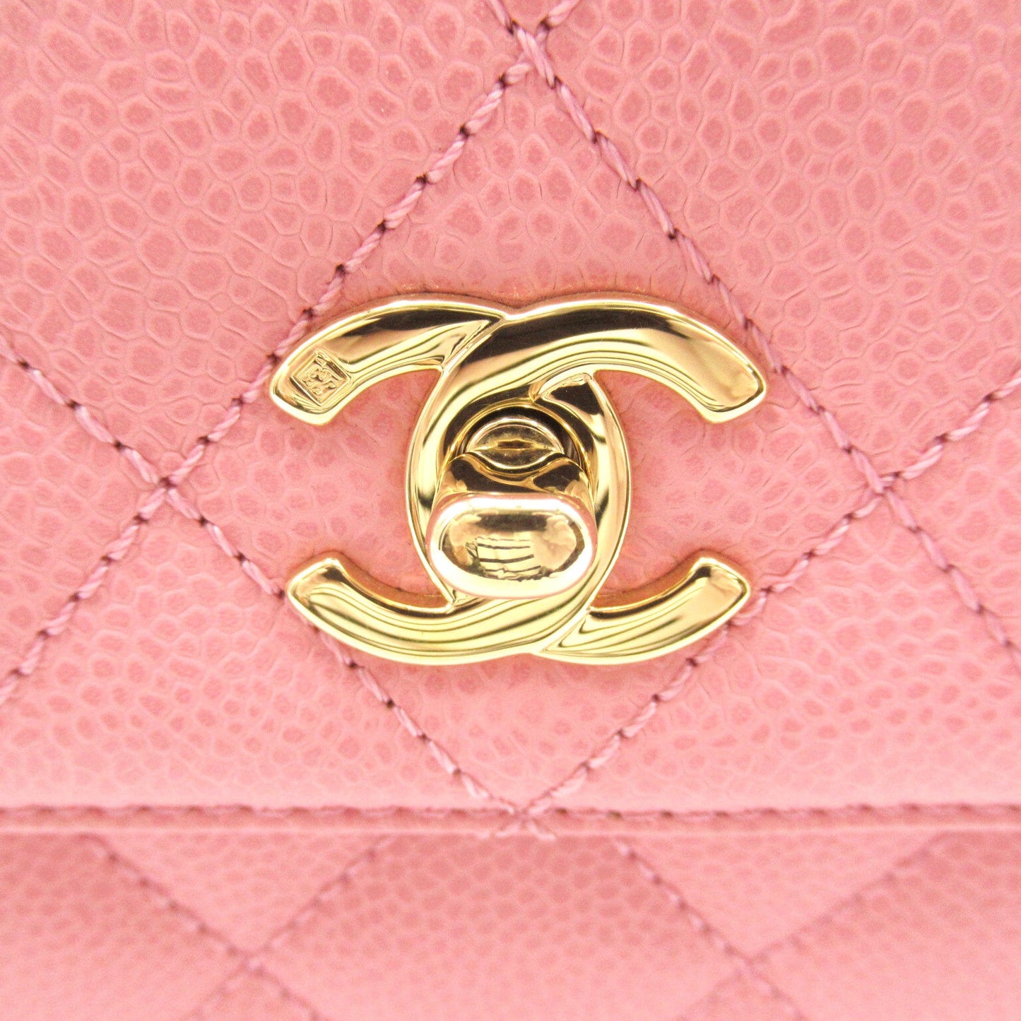 Chanel Matrasse Handbag Handbag Caviar S  Pink Ladies