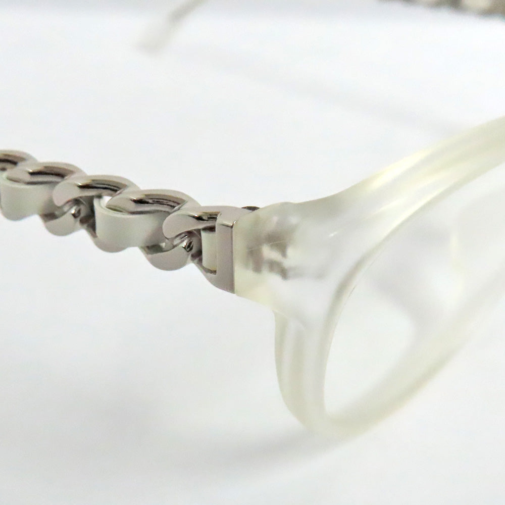 Chanel Sunglasses Glasses Ivory 3268 C660 Coco Chain Template Clear Degree Lens 5317 140 Mini