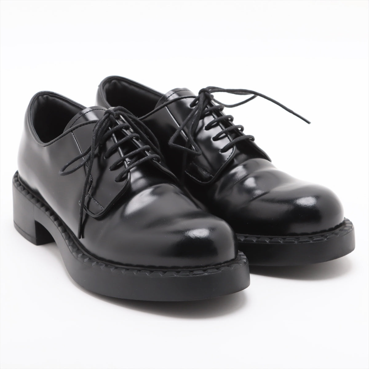 Prada Leather Shoes 36  Black