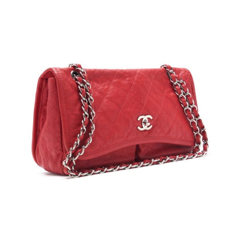 CHANEL/CHANEL Matrasse Turn-Lock Chain Shoulder  S Red (Silver )  Shoulder Bag Lady Shoulder Bag Hybrid 【 Ship】 Dutch Shark Online