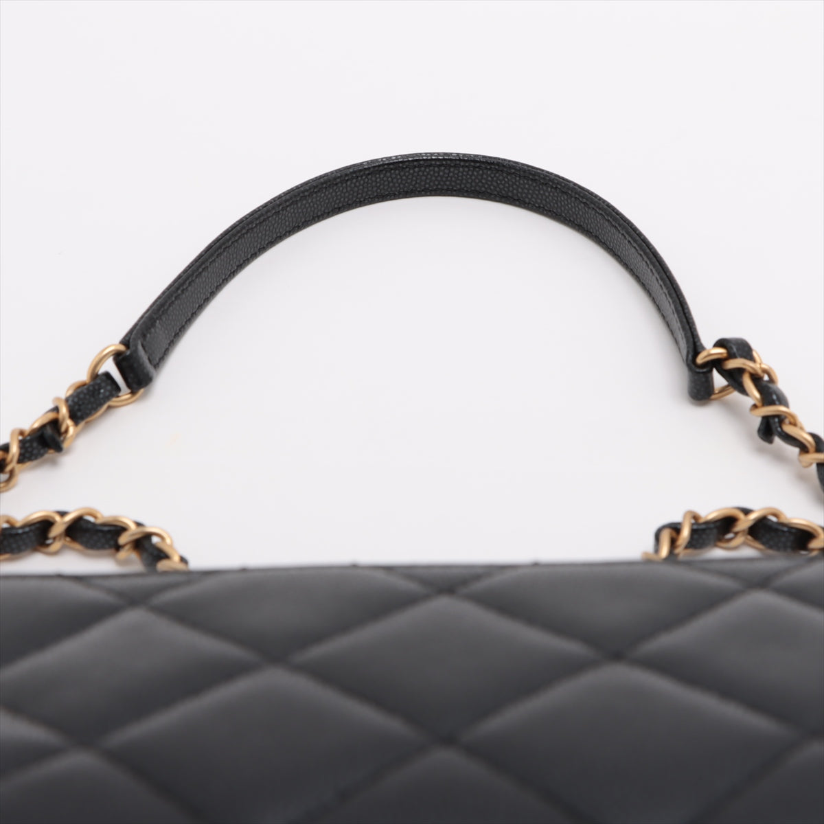 Chanel Mini Matrasse Caviar S Single Chain Bag Black G Gold