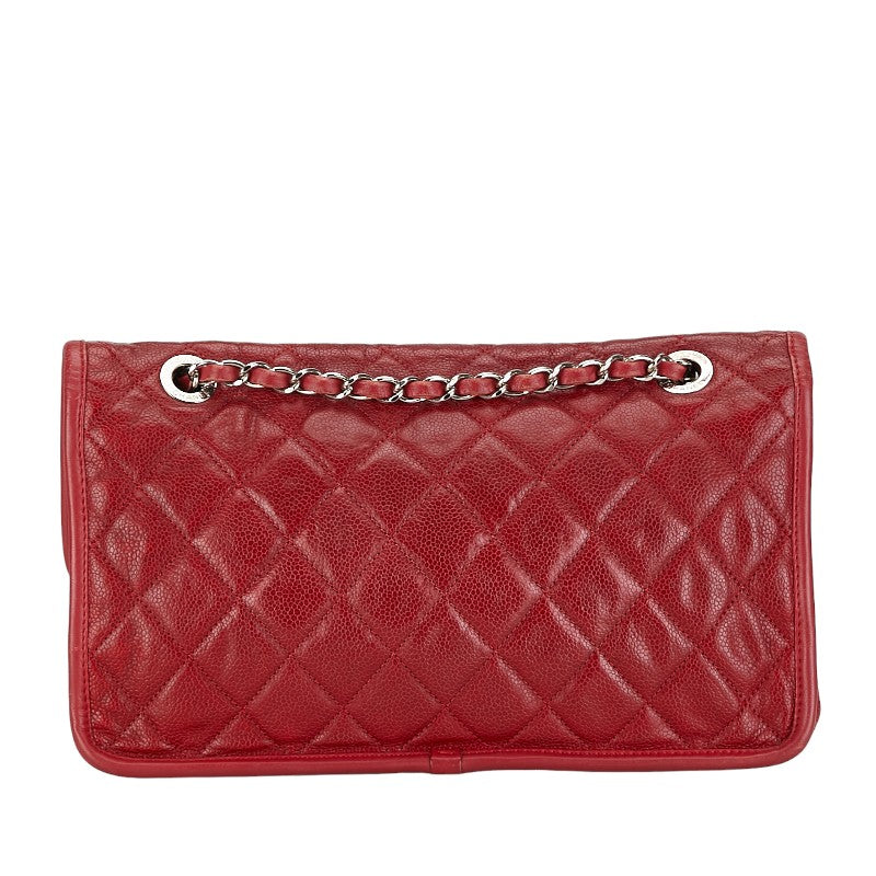 Chanel  Liberty Matrasse Chain Shoulder Bag Red Caviar S  Chanel