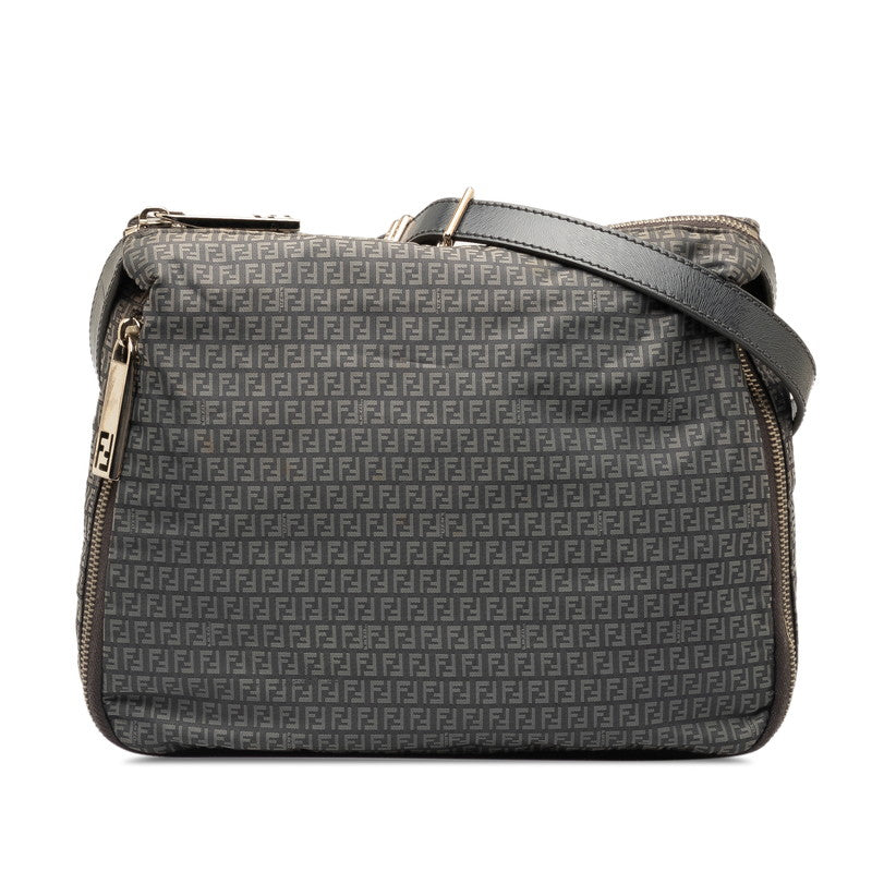 Fendi Shoulder Bag 8BT168 Grey Nylon Leather