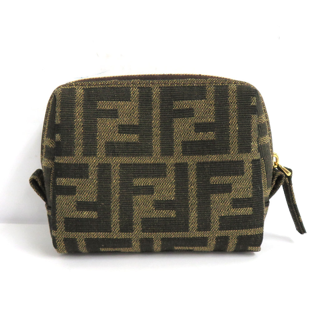 Fendi XS FF Motif 8N0179AKBIF0XEC  Pouch Brown G Gold  Small  Beauty