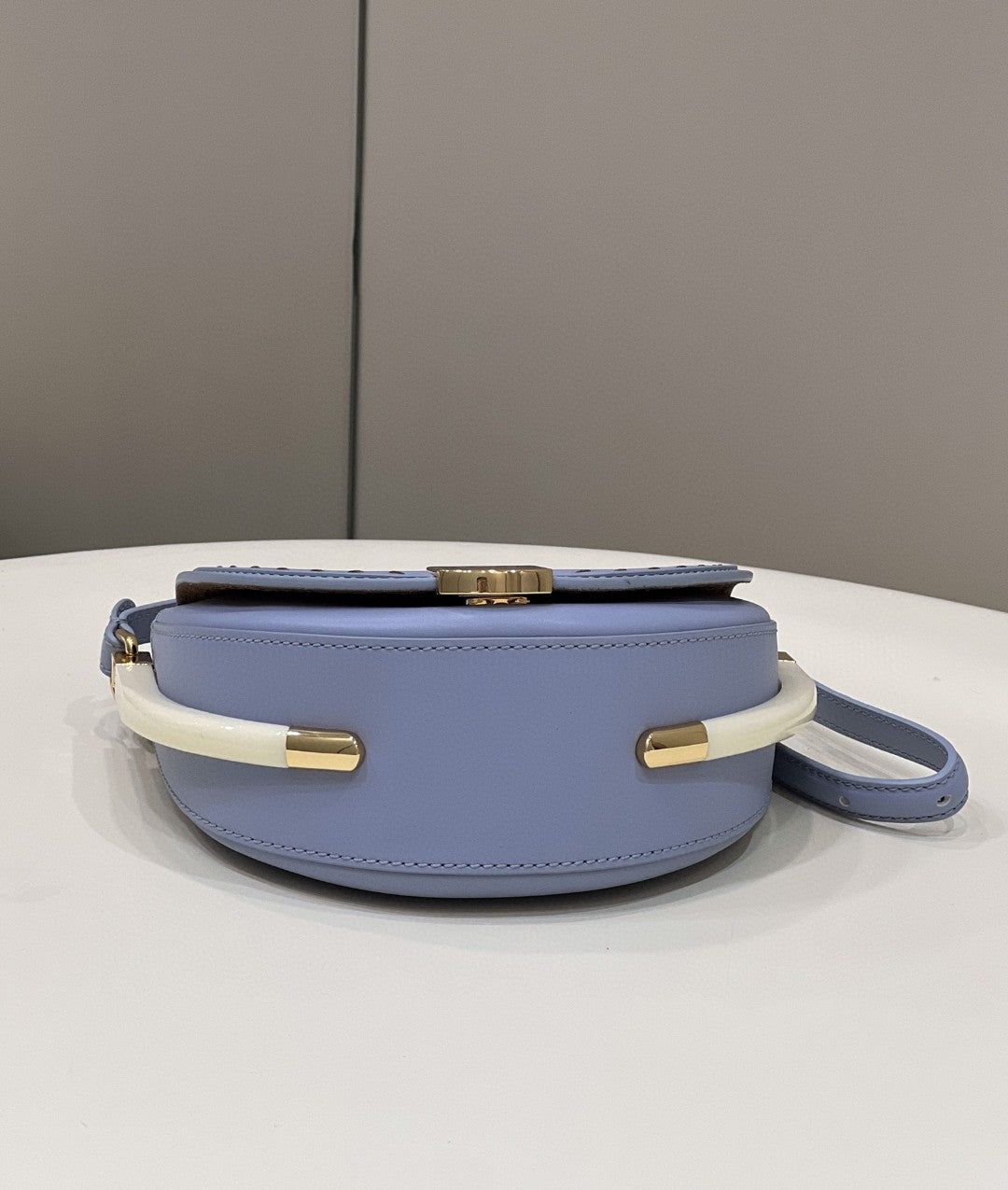 Fendi Moonlight Saddle Blue Bag For Woman 19cm/7.5in