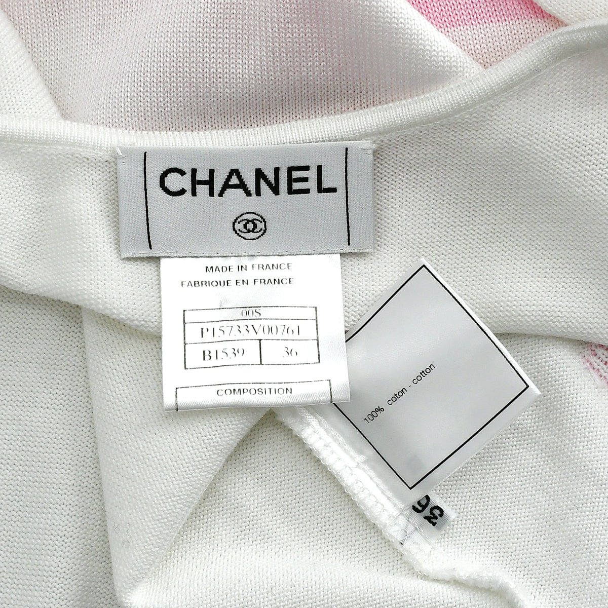 Chanel Vest Jacket White 00S #36 171728