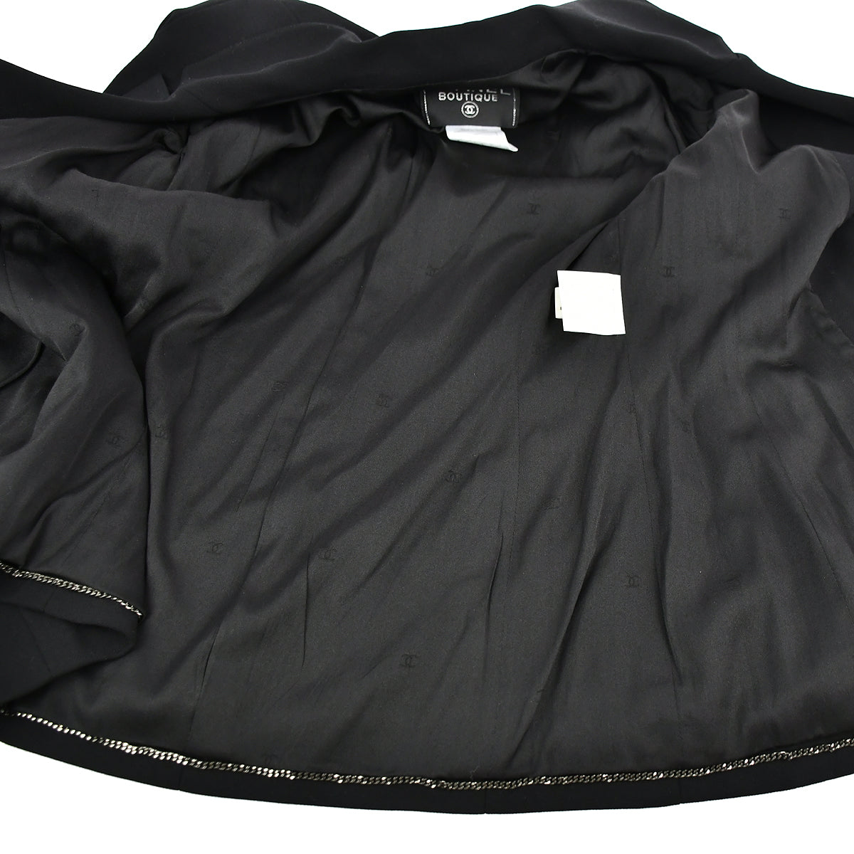 Chanel Single Breasted Jacket Black 98C #36