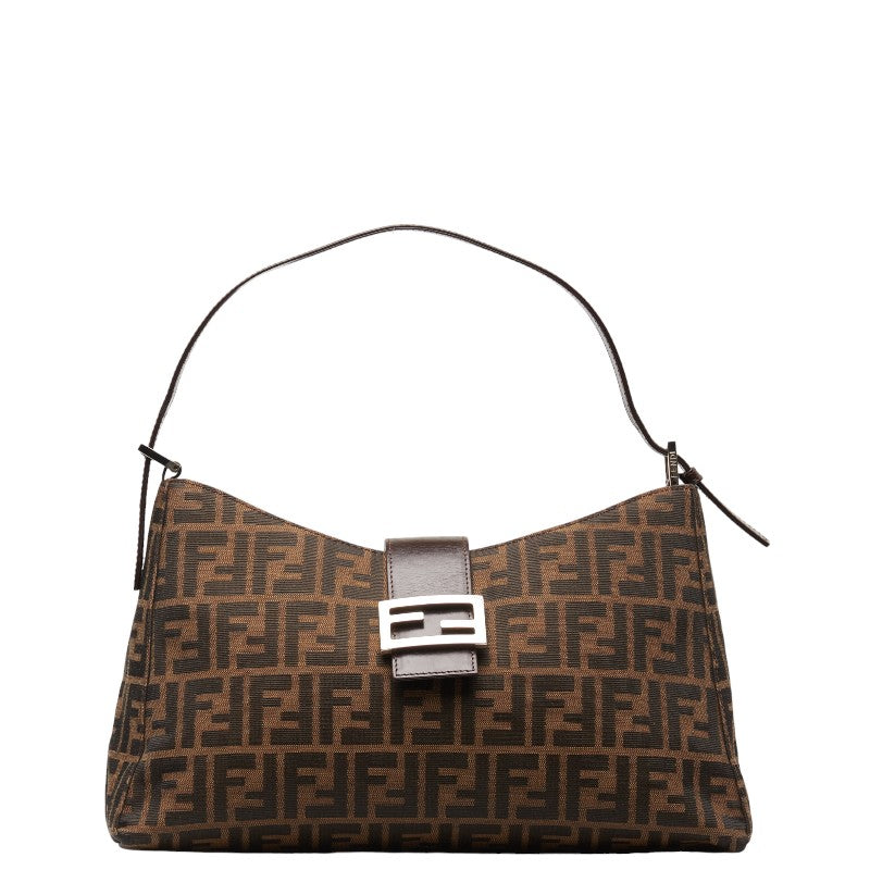 Fendi Zucca  Handbag 16115 Brown Canvas Leather  Fendi